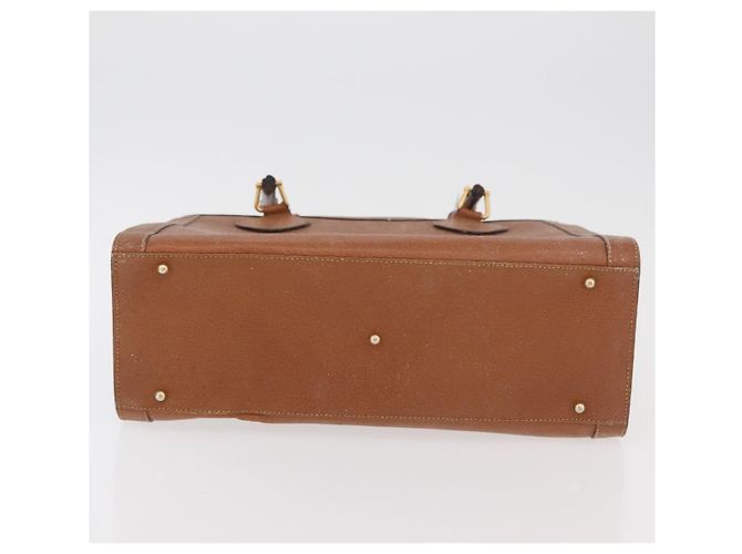 Borsa a mano in pelle Gucci Bamboo marrone oro 002 0260 Auth ep14319 D'oro - vista 5