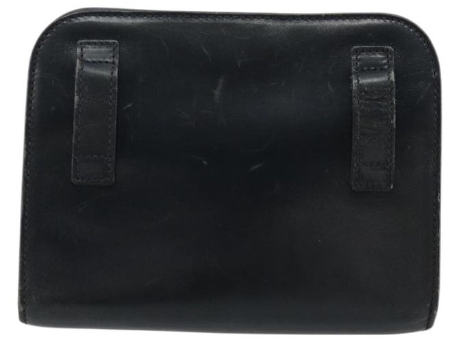 Borsa a Spalla Gancini in Pelle Salvatore Ferragamo Blu Navy Oro Auth 177157 D'oro - vista 2