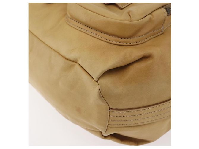 Borsa a spalla in pelle beige BURBERRY Blue Label Auth ep14455 - vista 14