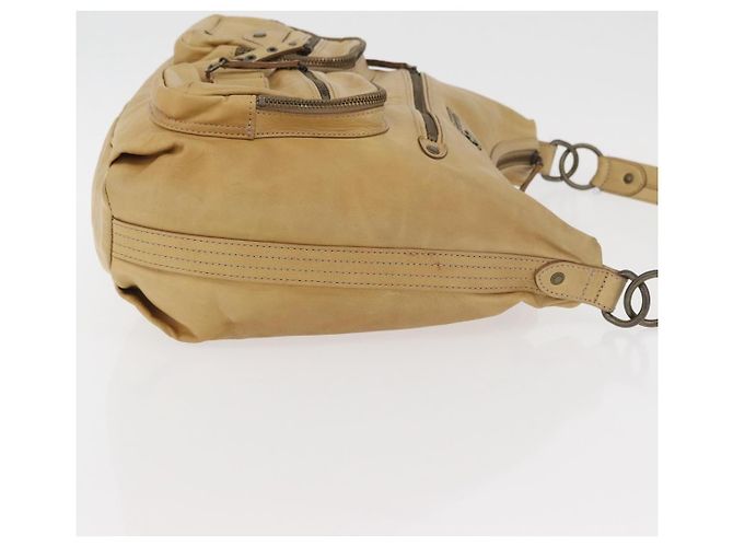 Borsa a spalla in pelle beige BURBERRY Blue Label Auth ep14455 - vista 3