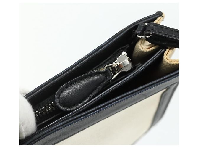 Borsa a Spalla BALENCIAGA in Tela Nera e Bianca 339937 Auth ka4118 Nero Bianco - vista 10
