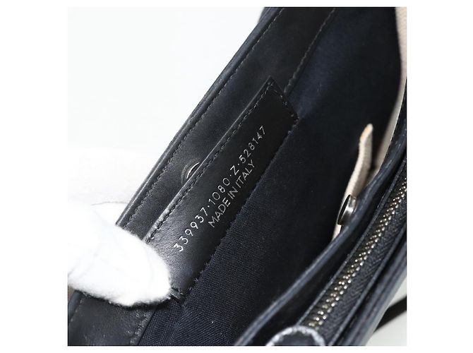 Borsa a Spalla BALENCIAGA in Tela Nera e Bianca 339937 Auth ka4118 Nero Bianco - vista 12