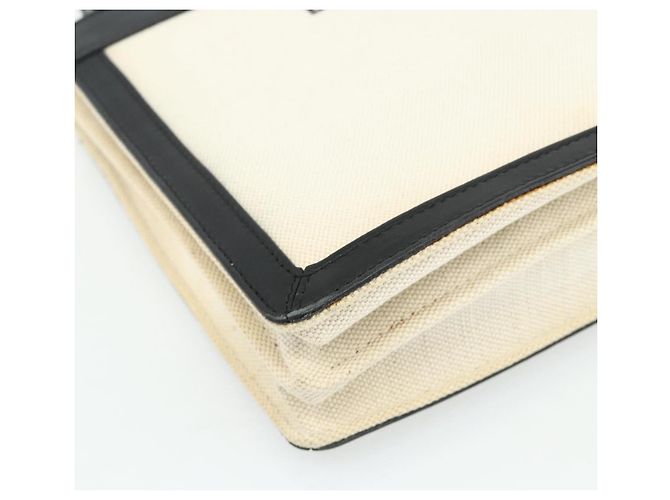 Borsa a Spalla BALENCIAGA in Tela Nera e Bianca 339937 Auth ka4118 Nero Bianco - vista 14
