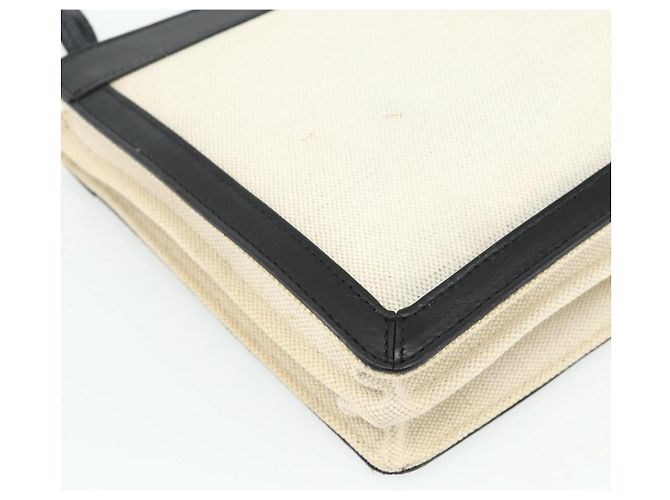 Borsa a Spalla BALENCIAGA in Tela Nera e Bianca 339937 Auth ka4118 Nero Bianco - vista 16