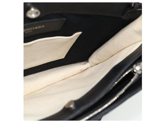 Borsa a Spalla BALENCIAGA in Tela Nera e Bianca 339937 Auth ka4118 Nero Bianco - vista 19