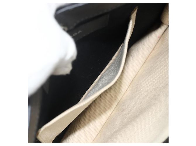 Borsa a Spalla BALENCIAGA in Tela Nera e Bianca 339937 Auth ka4118 Nero Bianco - vista 21
