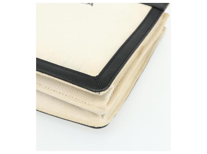 Borsa a Spalla BALENCIAGA in Tela Nera e Bianca 339937 Auth ka4118 Nero Bianco - vista 9