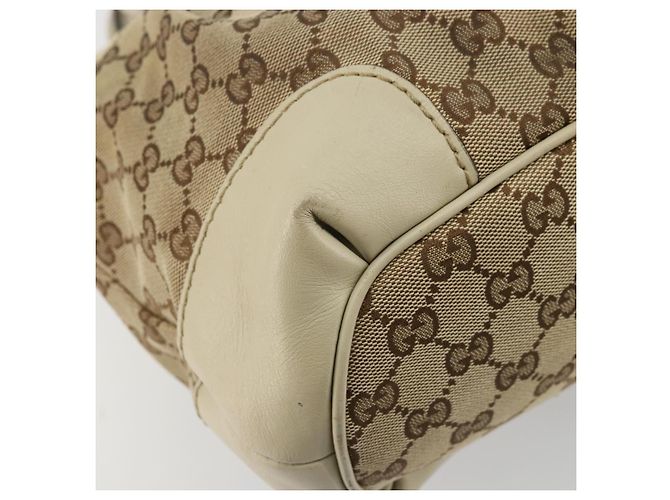 Gucci Borsa a mano GG Canvas 2way Beige Oro 247902 Auth 176270 D'oro - vista 19