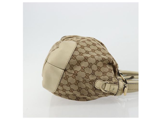Gucci Borsa a mano GG Canvas 2way Beige Oro 247902 Auth 176270 D'oro - vista 3