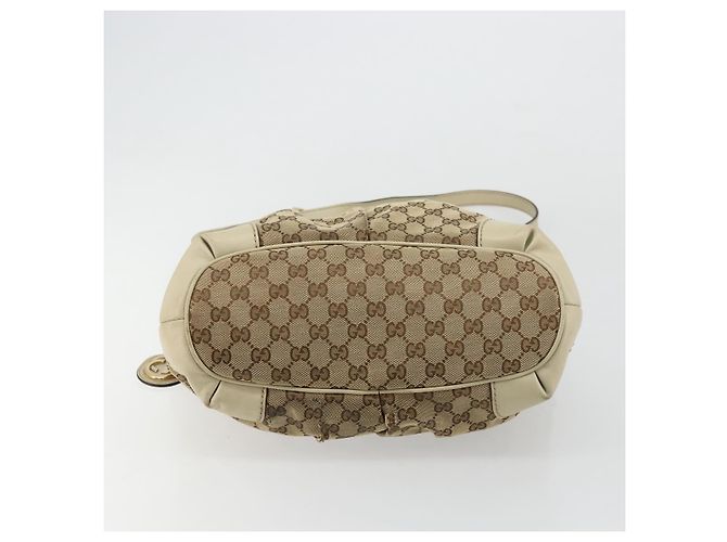 Gucci Borsa a mano GG Canvas 2way Beige Oro 247902 Auth 176270 D'oro - vista 5