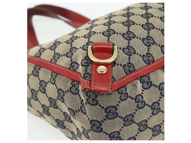 Borsa Abbey in tela GG Gucci beige e oro 130739 Auth 177438 D'oro - vista 14