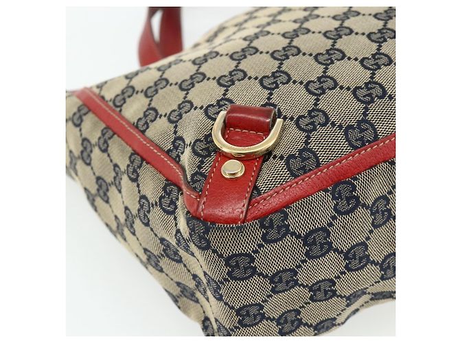 Borsa Abbey in tela GG Gucci beige e oro 130739 Auth 177438 D'oro - vista 16