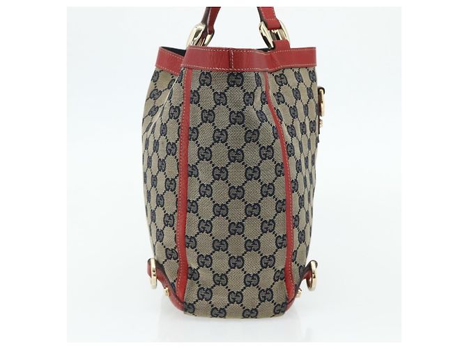 Borsa Abbey in tela GG Gucci beige e oro 130739 Auth 177438 D'oro - vista 3