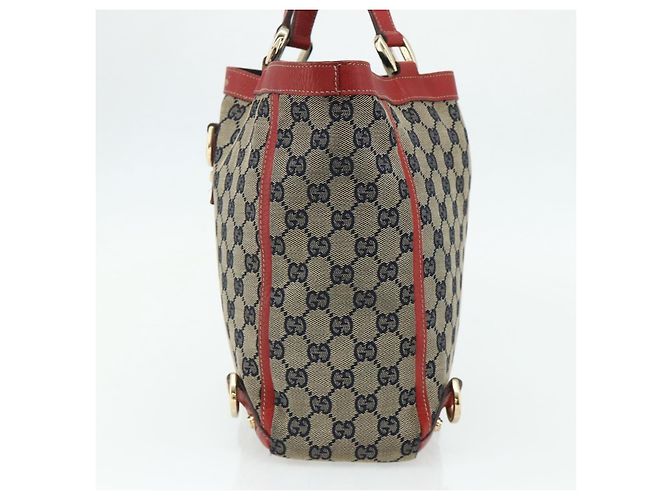Borsa Abbey in tela GG Gucci beige e oro 130739 Auth 177438 D'oro - vista 4
