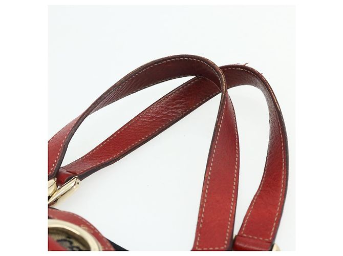 Borsa Abbey in tela GG Gucci beige e oro 130739 Auth 177438 D'oro - vista 8