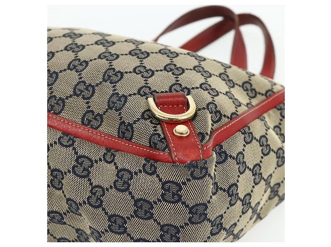 Borsa Abbey in tela GG Gucci beige e oro 130739 Auth 177438 D'oro - vista 9