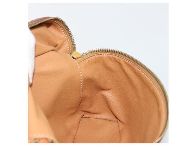 Céline Borsa a mano Vanity in tela Macadam CELINE in pelle PVC marrone e oro Auth ep14305 D'oro - vista 19