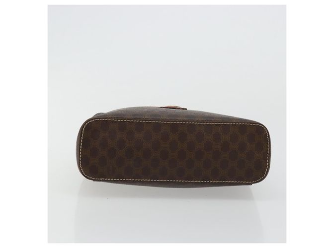 Céline Borsa a mano Vanity in tela Macadam CELINE in pelle PVC marrone e oro Auth ep14305 D'oro - vista 5
