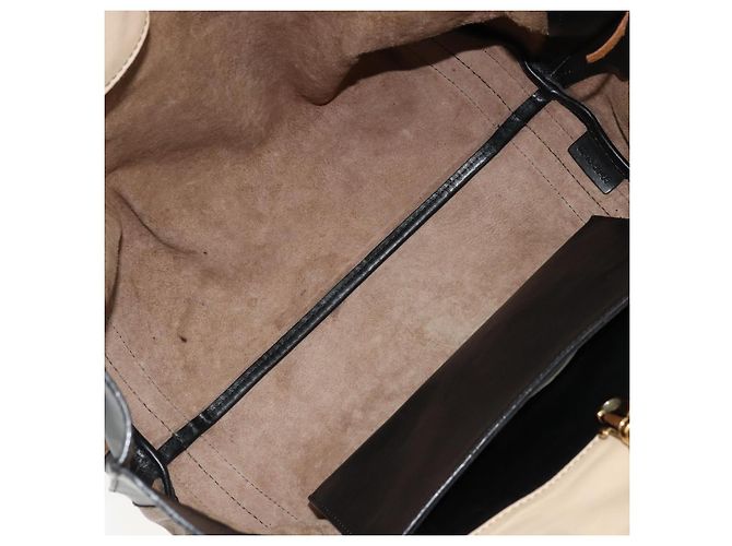 Chloé Borsa Tote in Pelle Marrone Oro Auth bs34603 D'oro - vista 10