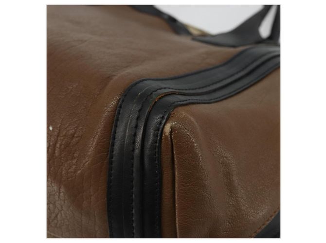 Chloé Borsa Tote in Pelle Marrone Oro Auth bs34603 D'oro - vista 15
