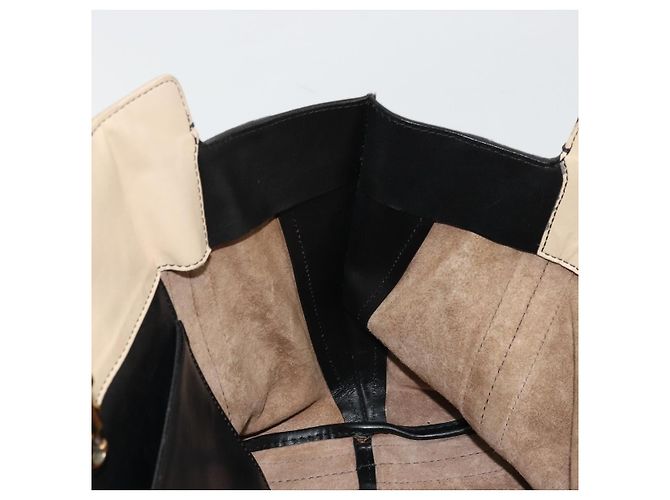 Chloé Borsa Tote in Pelle Marrone Oro Auth bs34603 D'oro - vista 18