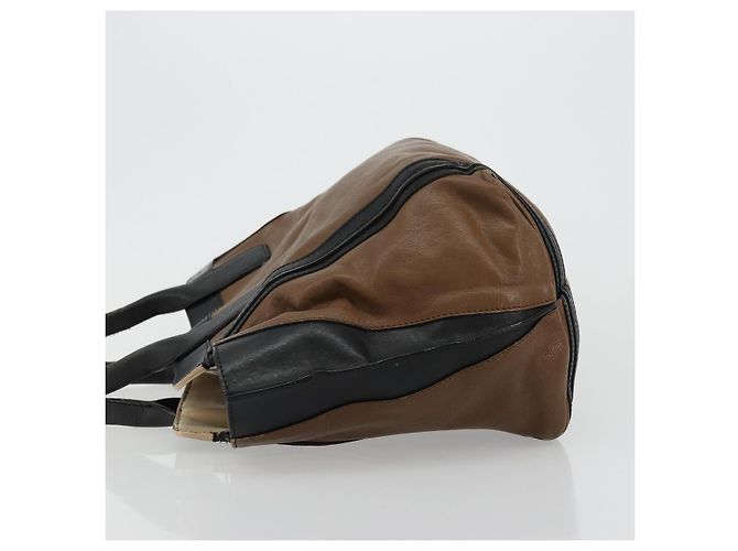 Chloé Borsa Tote in Pelle Marrone Oro Auth bs34603 D'oro - vista 4