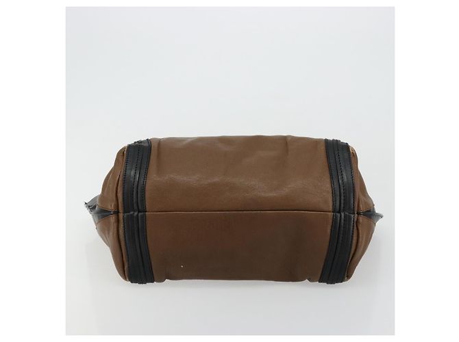 Chloé Borsa Tote in Pelle Marrone Oro Auth bs34603 D'oro - vista 5