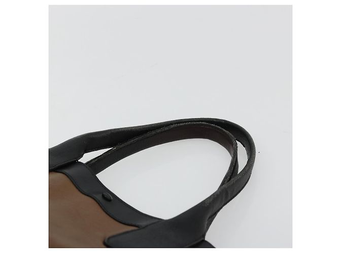 Chloé Borsa Tote in Pelle Marrone Oro Auth bs34603 D'oro - vista 8