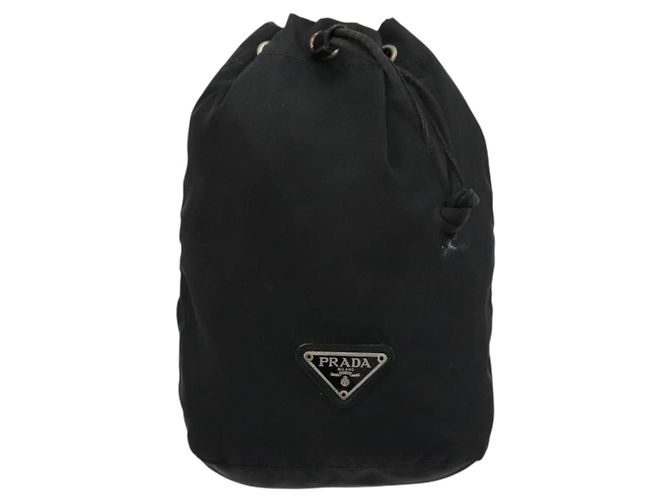 Pochette PRADA in nylon nero argento autentica bs34472 - vista 13
