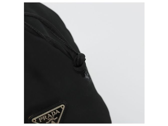 Pochette PRADA in nylon nero argento autentica bs34472 - vista 9