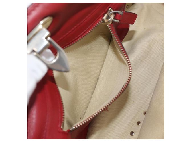 VALENTINO Borsa Rock Studs in pelle 2 in 1 Rossa Oro Auth BA12287 Rosso D'oro - vista 24