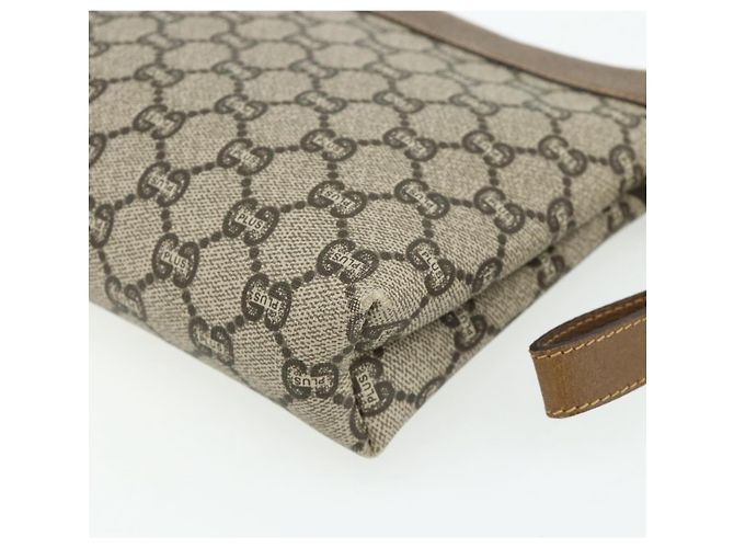 GUCCI GG Plus Supreme Clutch Bag PVC Oro Beige Auth bs34715 D'oro - vista 15