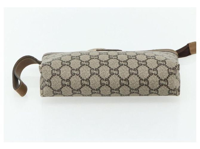 GUCCI GG Plus Supreme Clutch Bag PVC Oro Beige Auth bs34715 D'oro - vista 6