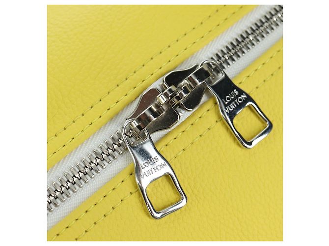 LOUIS VUITTON Borsa Keepall Bandoulière 50 Everyday Gialla M58748 LV Auth 162906SM Giallo Monogramma - vista 19