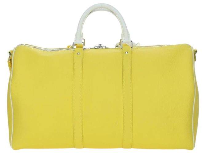 LOUIS VUITTON Borsa Keepall Bandoulière 50 Everyday Gialla M58748 LV Auth 162906SM Giallo Monogramma - vista 2
