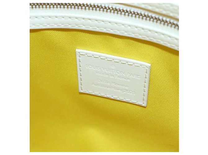 LOUIS VUITTON Borsa Keepall Bandoulière 50 Everyday Gialla M58748 LV Auth 162906SM Giallo Monogramma - vista 20