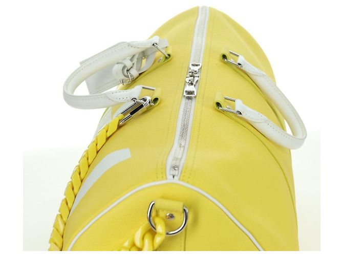 LOUIS VUITTON Borsa Keepall Bandoulière 50 Everyday Gialla M58748 LV Auth 162906SM Giallo Monogramma - vista 6