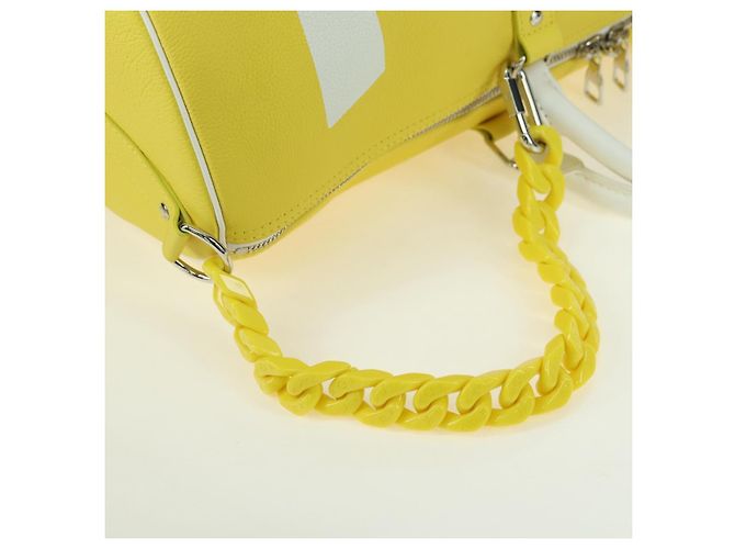 LOUIS VUITTON Borsa Keepall Bandoulière 50 Everyday Gialla M58748 LV Auth 162906SM Giallo Monogramma - vista 8