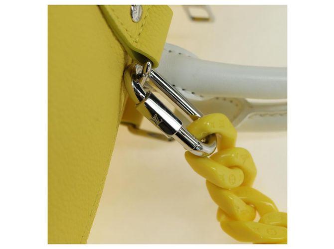 LOUIS VUITTON Borsa Keepall Bandoulière 50 Everyday Gialla M58748 LV Auth 162906SM Giallo Monogramma - vista 9