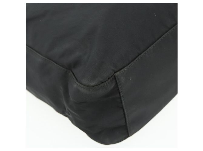 Borsa Tote Prada in nylon nero Auth 176646 - vista 16