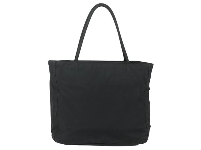 Borsa Tote Prada in nylon nero Auth 176646 - vista 2