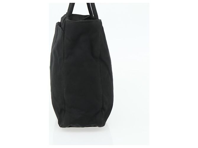 Borsa Tote Prada in nylon nero Auth 176646 - vista 4