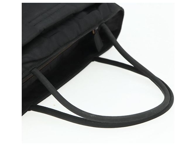 Borsa Tote Prada in nylon nero Auth 176646 - vista 7