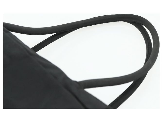 Borsa Tote Prada in nylon nero Auth 176646 - vista 8