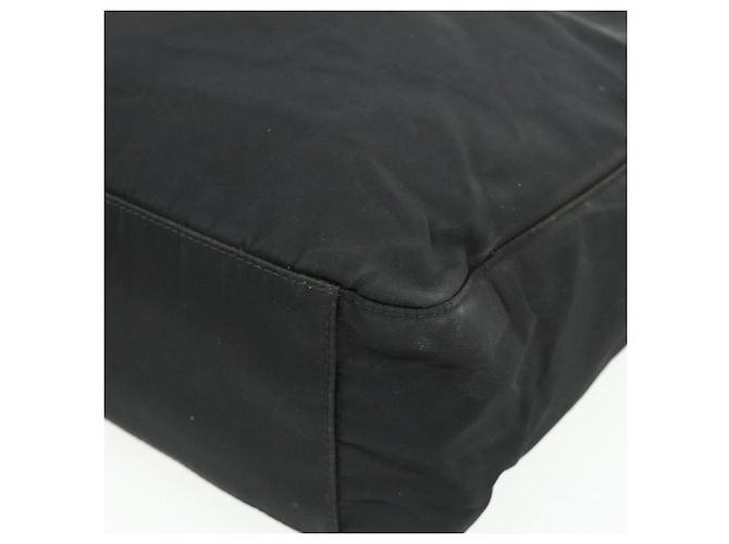 Borsa Tote Prada in nylon nero Auth 176646 - vista 9