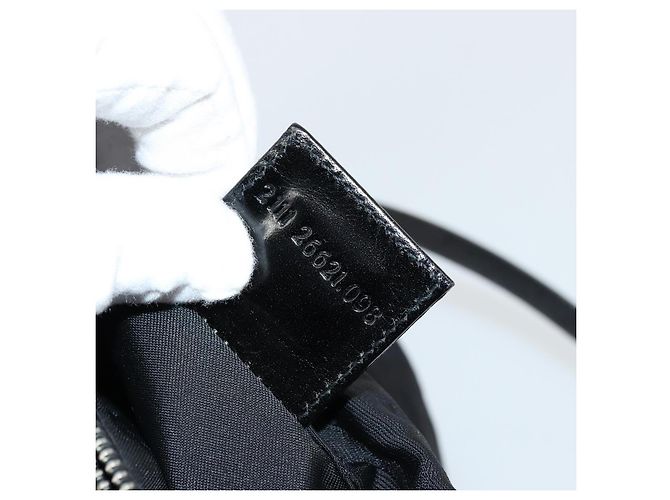 FENDI Zucca Canvas Tote Bag aus Nylon Schwarz Silber Authentisch 176210 - Ansicht 12
