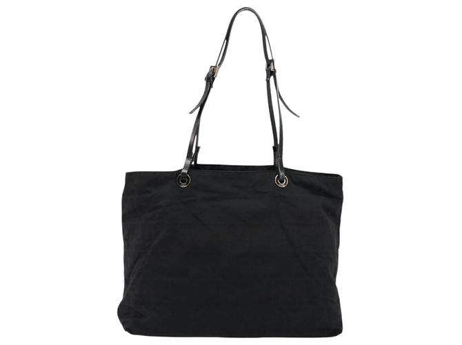 FENDI Zucca Canvas Tote Bag aus Nylon Schwarz Silber Authentisch 176210 - Ansicht 13