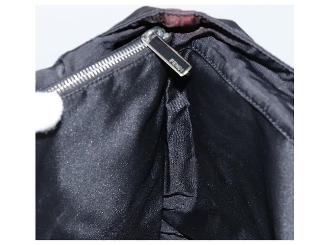 FENDI Zucca Canvas Tote Bag aus Nylon Schwarz Silber Authentisch 176210 - Ansicht 19