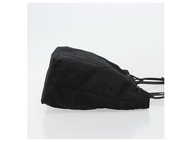 FENDI Zucca Canvas Tote Bag aus Nylon Schwarz Silber Authentisch 176210 - Ansicht 3