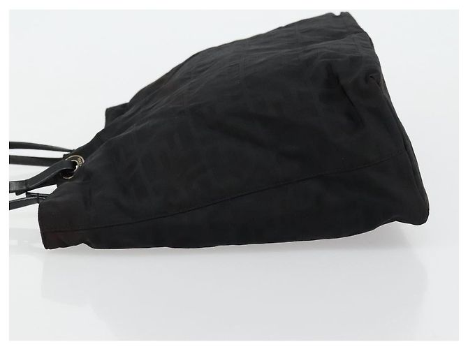 FENDI Zucca Canvas Tote Bag aus Nylon Schwarz Silber Authentisch 176210 - Ansicht 4